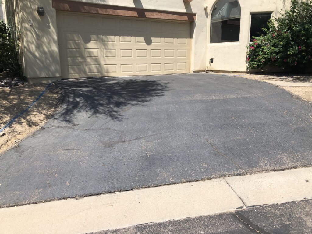 driveway in North Scottsdale before demolition and renovation